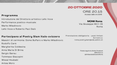 Settimana Lingua Italiana: Verso di qua, verso di là, serata Poetry Slam al Teatro Monk di Roma
