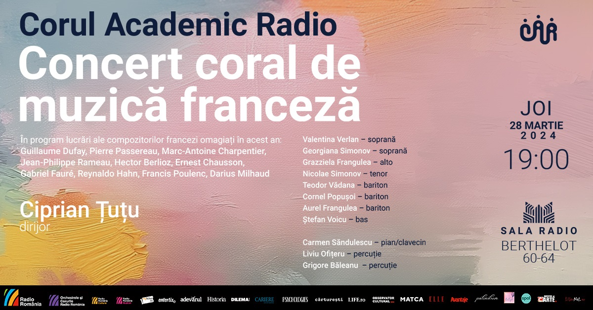 Afis concert Sala Radio Muzica Franceza