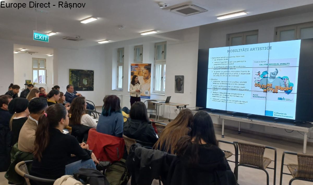 Conferință Europa Creativă, la Brașov / Sursa foto: Europe Direct - Râșnov