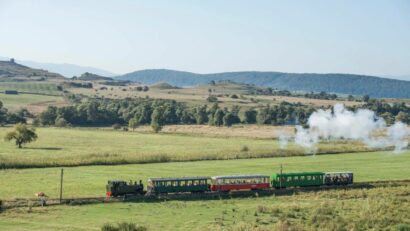 En Sibiu, en el tren mocănița