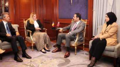 لقاء بين وزيري خارجية رومانيا وقطر