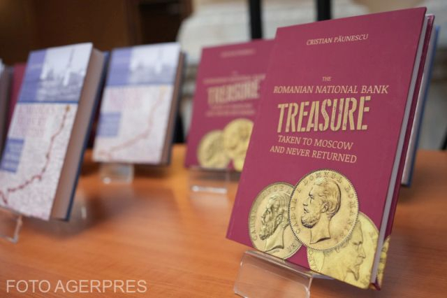 Symposium organised by the National Bank of Romania on the national treasure sent to Russia for safekeeping and never returned Photo credit: Agerpres
