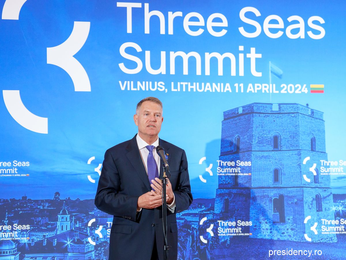 Il presidente Klaus Iohannis al Vertice dell'Iniziativa dei Tre Mari (foto: presidency.ro)