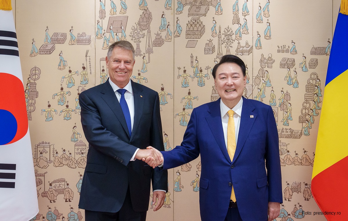 Președintele României, Klaus Iohannis și președintele Republicii Coreea, Yoon S