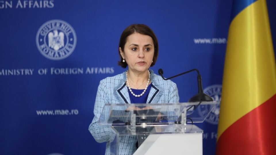 Foreign Minister Luminița Odobescu (Credits: mae.ro)