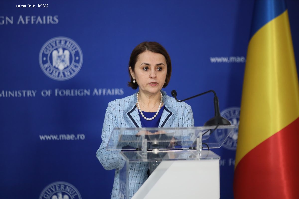 Foreign Minister Luminița Odobescu (Credits: mae.ro)