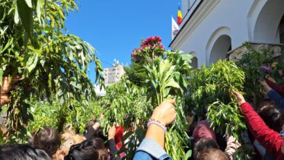 Creştinii ortodocşi, majoritari, şi cei greco-catolici sărbătoresc, astăzi, Duminica Floriilor.