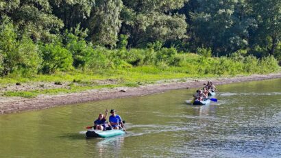 En kayak dans le Delta du Danube