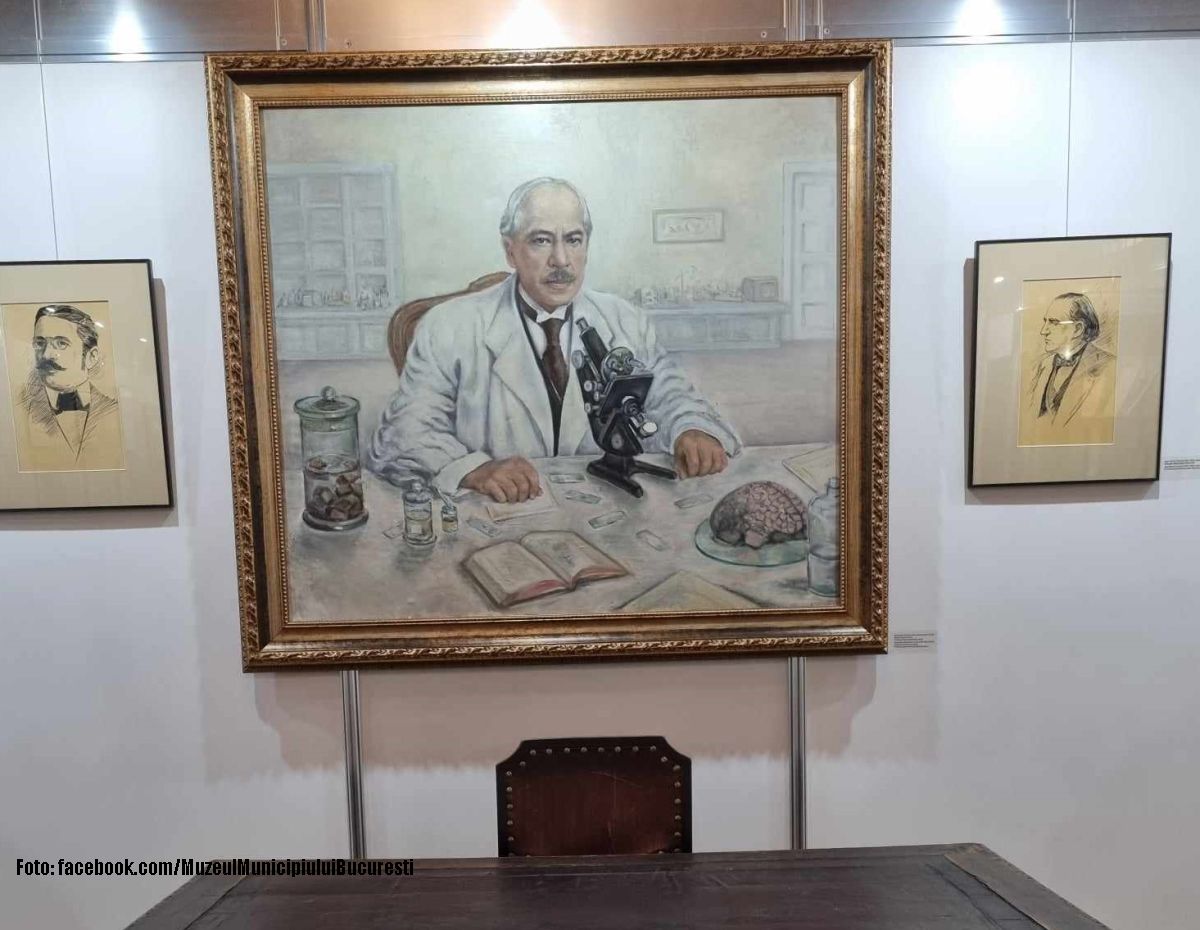 Expoziṭia ”Gheorghe Marinescu – o viață dedicată muncii, științei, progresului” (sursa foto: Facebook/ Muzeul Municipiului Bucuresti)