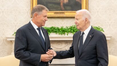 Romania’s President Klaus Iohannis has talks with US President Joe Biden at the White House