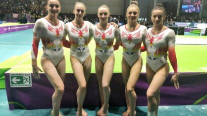 Echipa feminină a României s-a clasat pe locul al patrulea la Campionatele Europene de la Rimini (foto: Emilia Nicolae / Federația Română de Gimnastică)