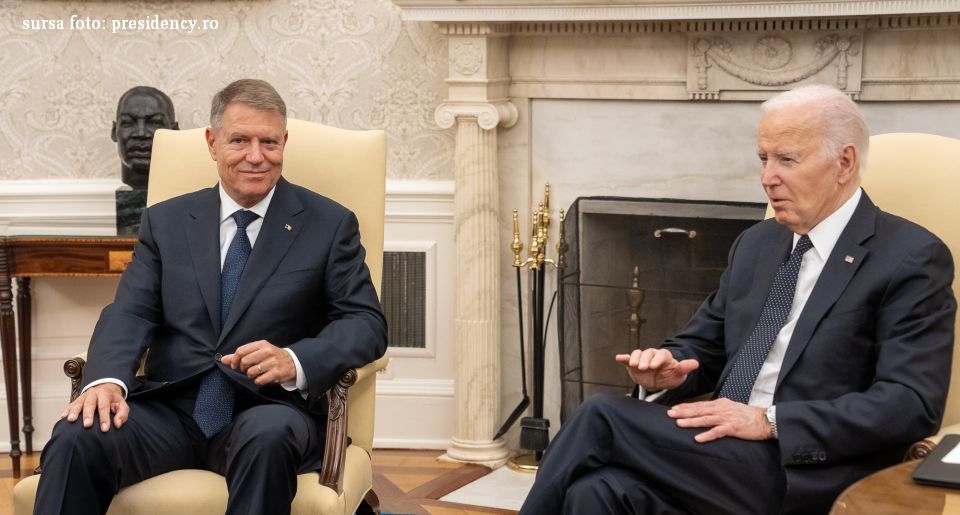Klaus Iohannis şi Joe Biden (sursa foto: presidency.ro)