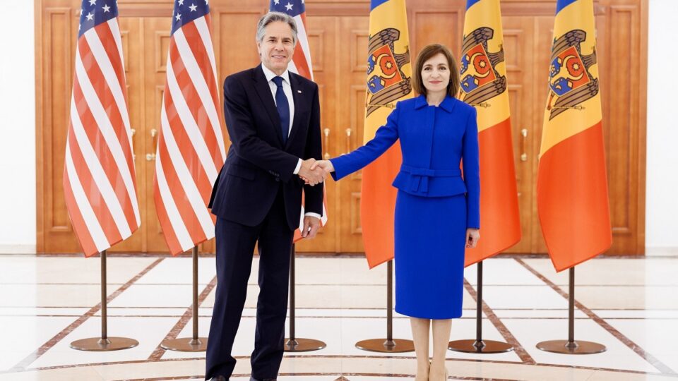Maia Sandu și Antony Blinken (Foto acebook.com/maia.sandu)