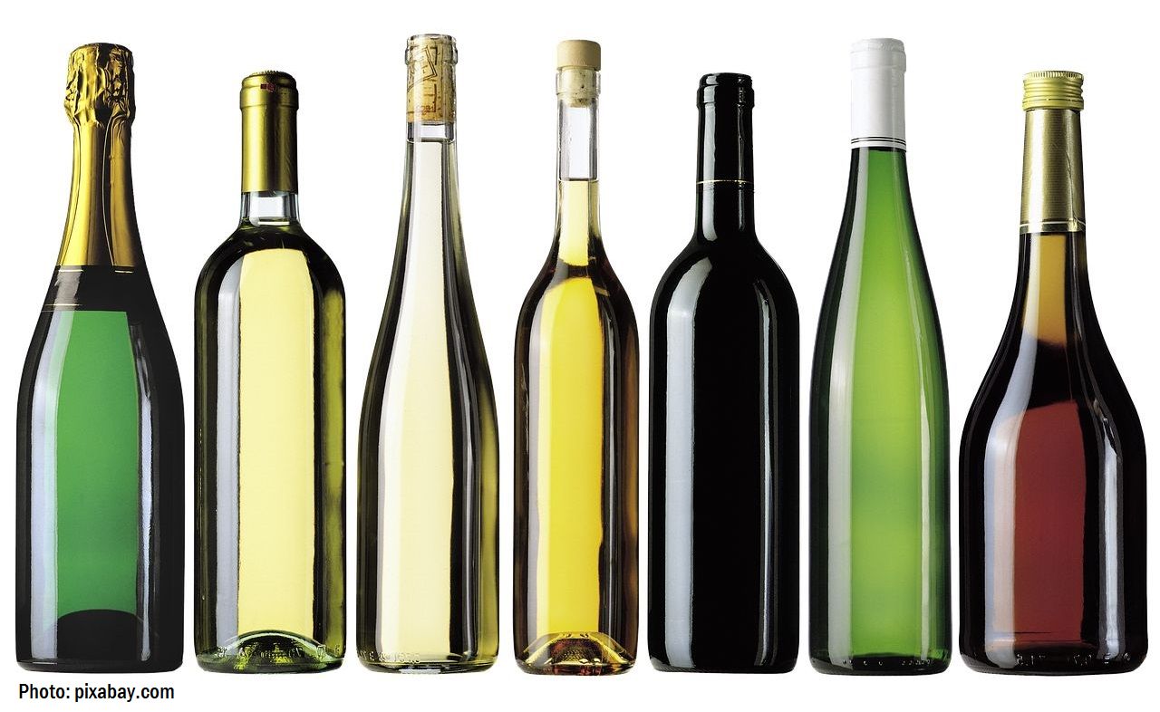 The shape of wine bottles