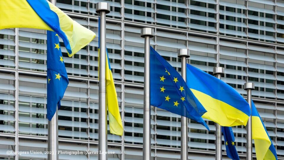 Steag UE-Ucraina (©European Union, 2023 / Photographer: Xavier Lejeune)