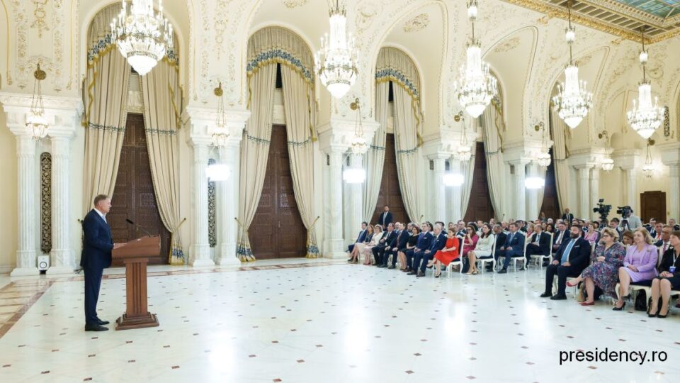 Președintele Iohannis la reuniunea diplomației de la București / Foto: presidency.ro