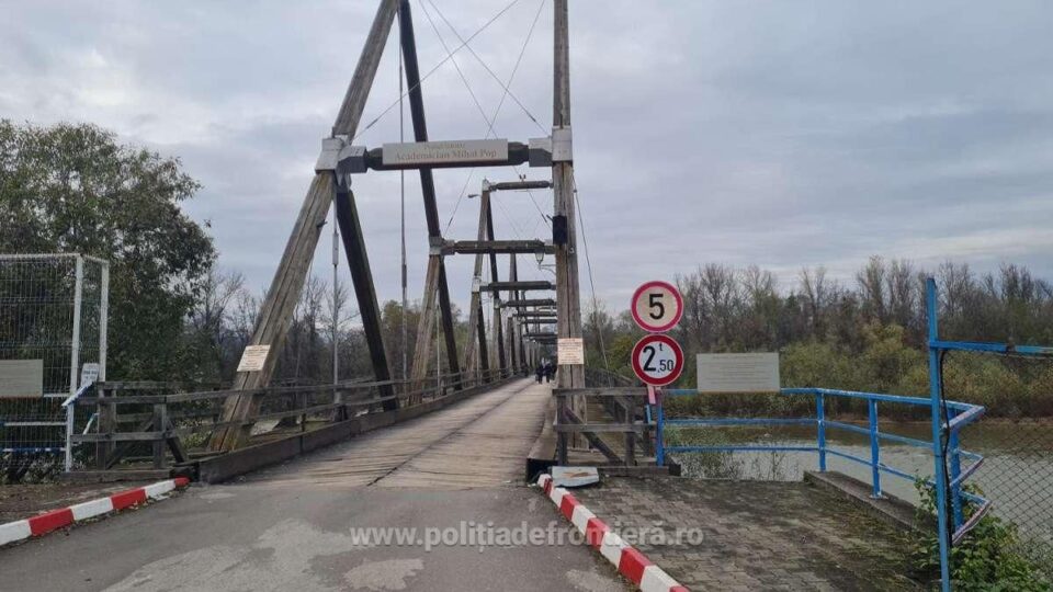 Podul peste Tisa (sursa foto: Politia de Frontiera)