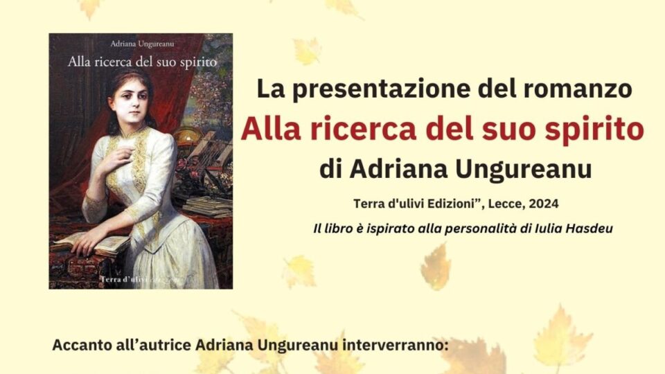 Mercoledì letterari all’Accademia di Romania: “Alla ricerca del suo spirito" di Adriana Ungureanu (fonte: facebook.com/ Accademia di Romania)