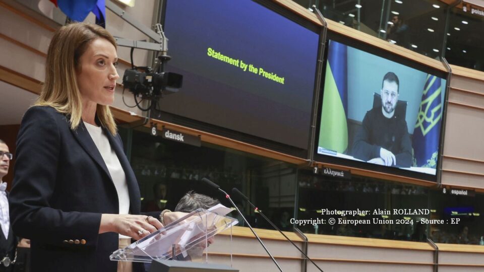 Roberta Metsola (Photographer: Alain ROLLAND Copyright: © European Union 2024 - Source : EP)