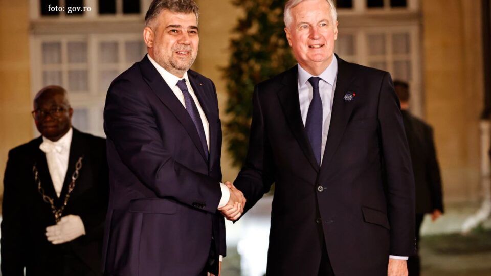Incontro Marcel Ciolacu - Michel Barnier a Parigi (foto: gov.ro)