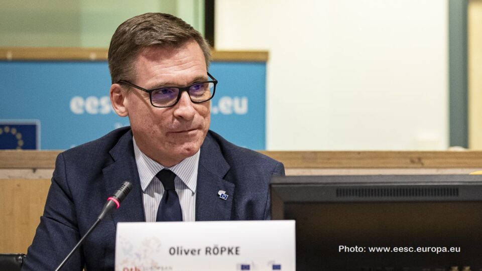 The EESC President, Oliver Röpke