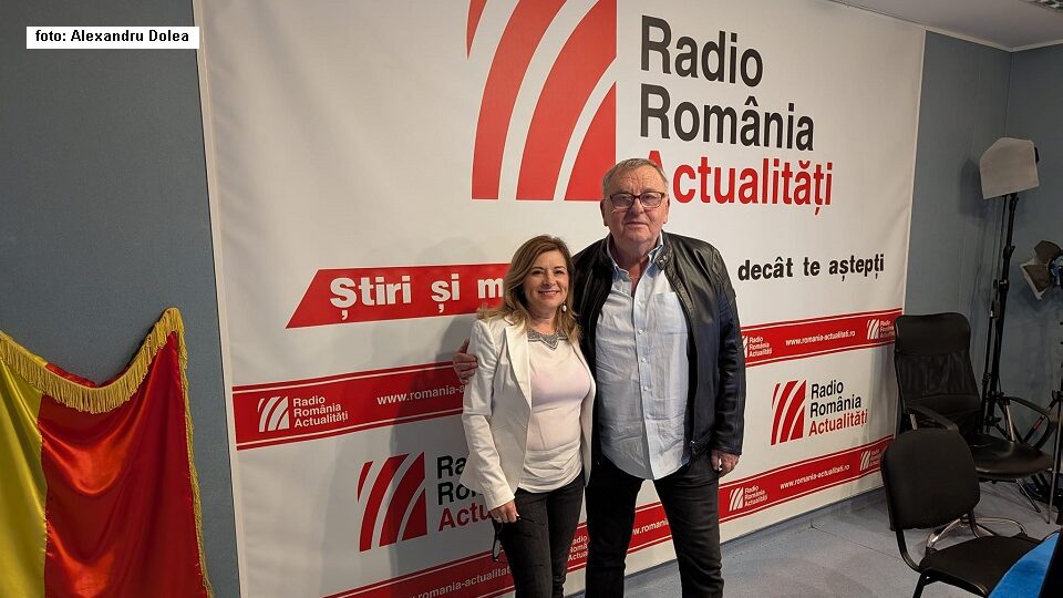 Mihai Baron la Radio România Actualități alături de Luminița Voinea (foto Alexandru Dolea)