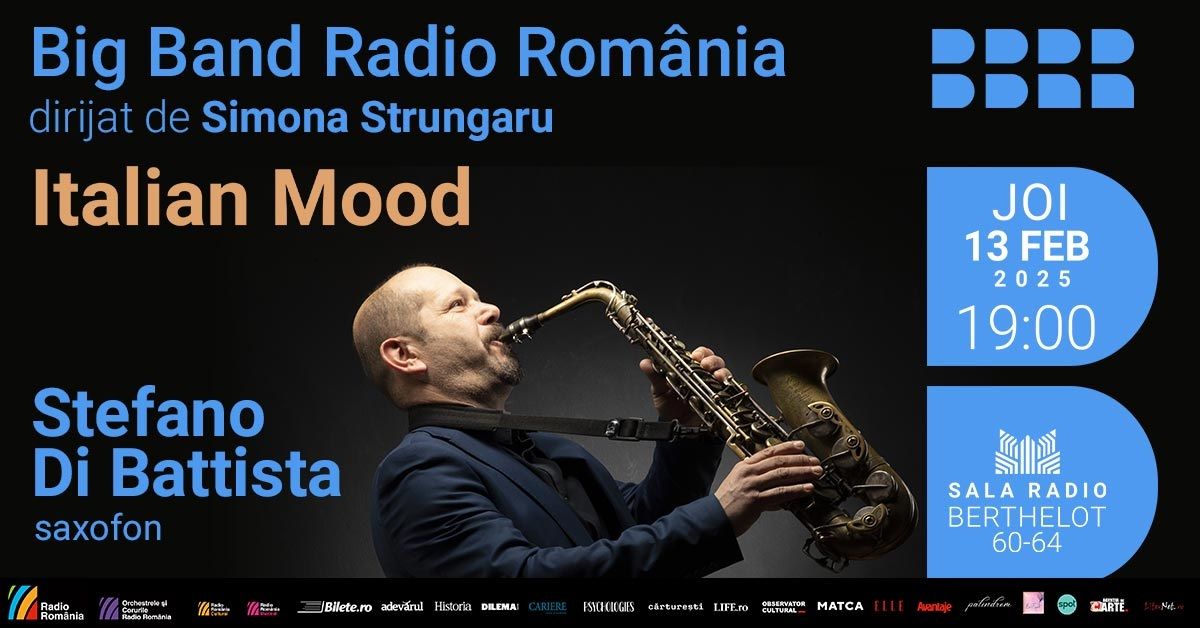 “Italian Mood” con il sassofonista Stefano Di Battista e la Big Band di Radio Romania