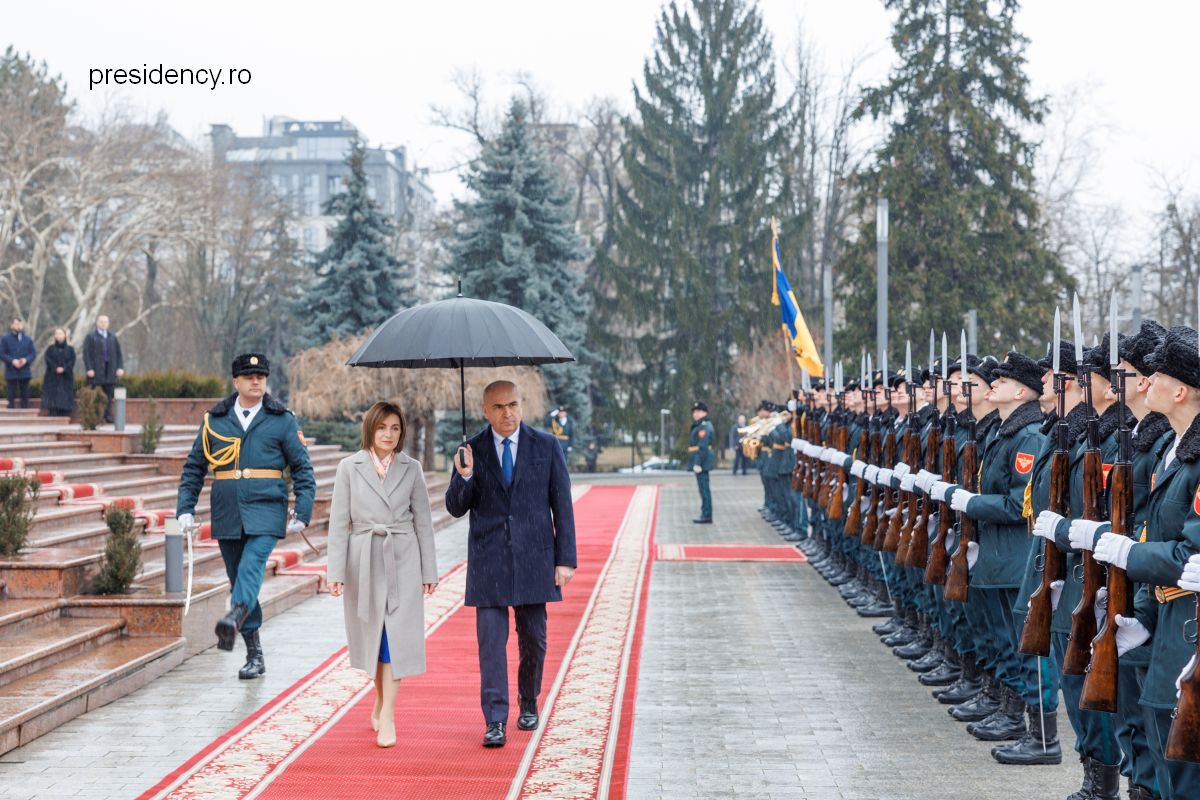 Maia Sandu und Ilie Bolojan in Chișinău / Foto: presidency.ro