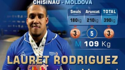 Haltere: Cubanezul Luis Lauret a adus României două medalii de bronz la Europenele de la Chișinău