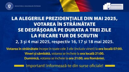 Numărul secțiilor de votare din străinătate