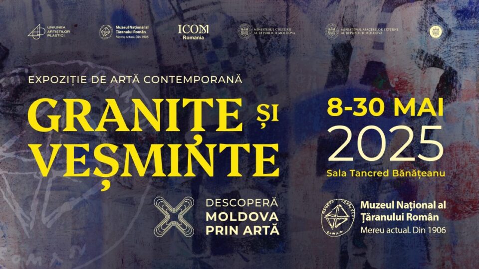 afiş expoziţie "Graniţe şi Veştminte" (foto Uniunea Artiştilor Plastici din Republica Moldova)