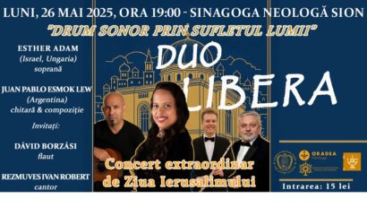 צילום: הקהילה היהודית של אורדיה (קונצרט Duo Libera)