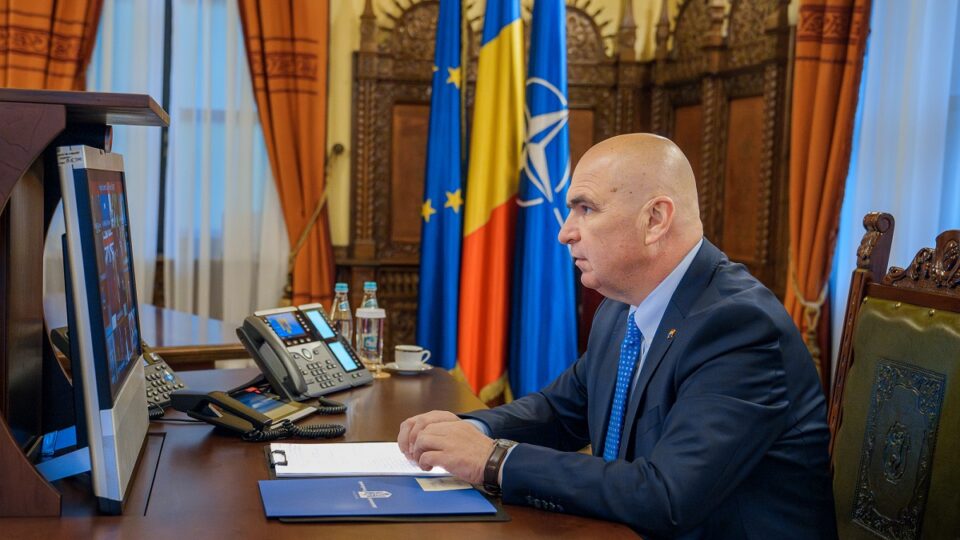 Виконуючий обов'язки президента Іліє Боложан на саміті Коаліції волі (Фото presidency.ro)