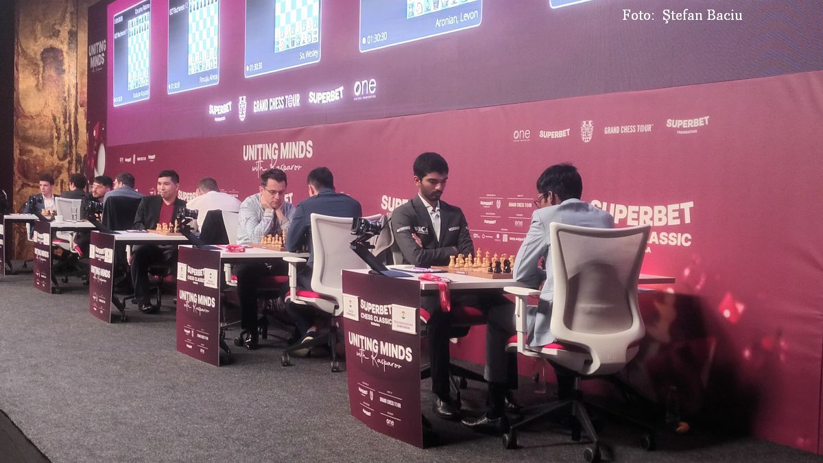 La Bucureşti se desfăşoară, de miercuri, concursul internaţional de şah Superbet Chess Classic România, a doua etapă a circuitului Grand Chess Tour 2025