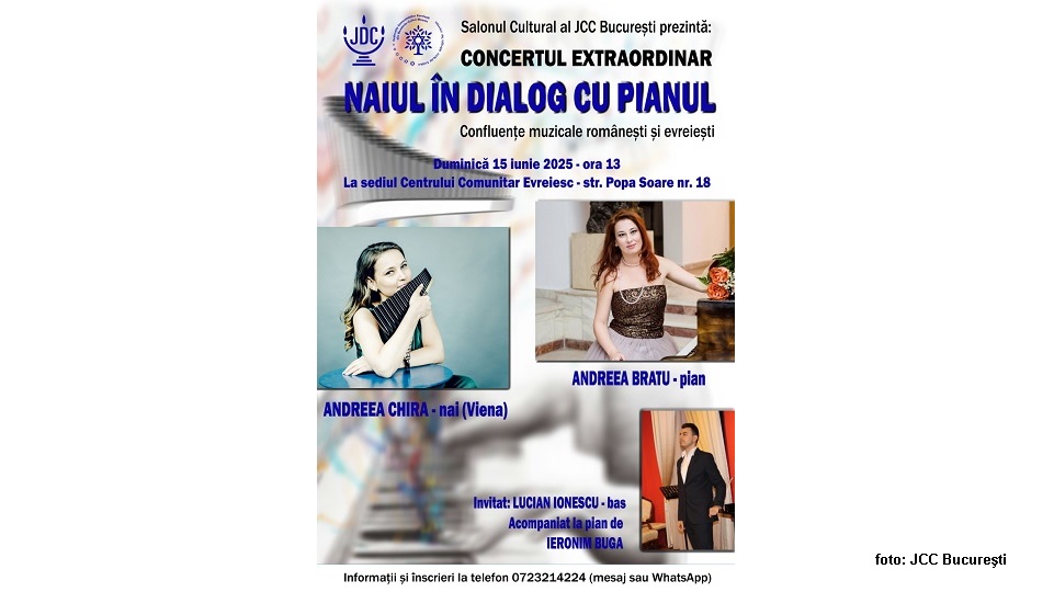 foto: JCC Bucureşti (Confluenţe muzicale româneşti şi evreieşti)