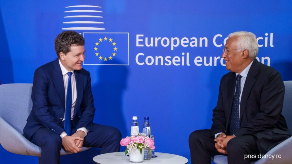 Il presidenteNicușor Dan all'incontro con il presidente del Consiglio Europeo, Antonio Costa / Foto: presidency.ro