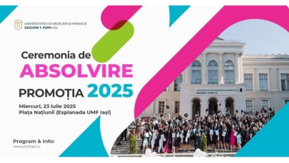 foto: Ceremonia de absolvire promoţia 2025 UMF Iaşi (foto Facebook.com/UMFGrigoreTPopaIasi)