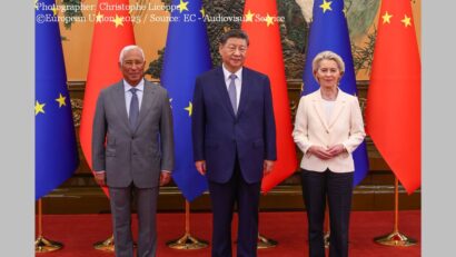 Summitul UE-China, de la Beijing . António Costa, Xi Jinping şi Ursula von der Leyen