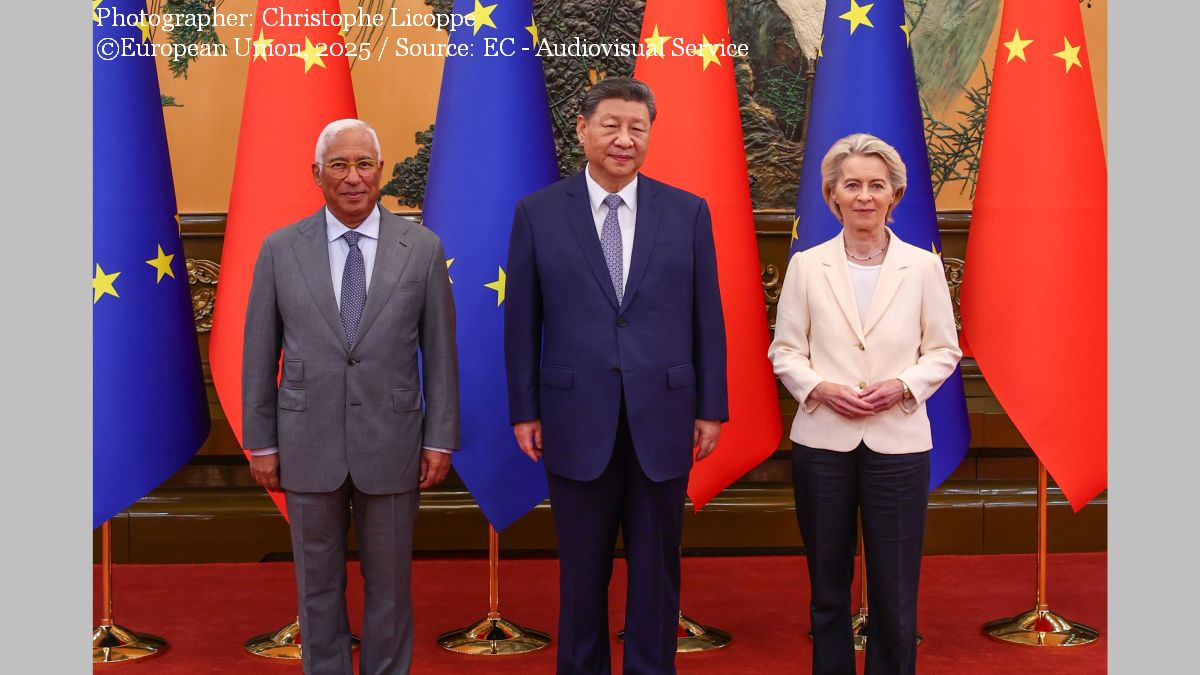 Summitul UE-China, de la Beijing . António Costa, Xi Jinping şi Ursula von der Leyen