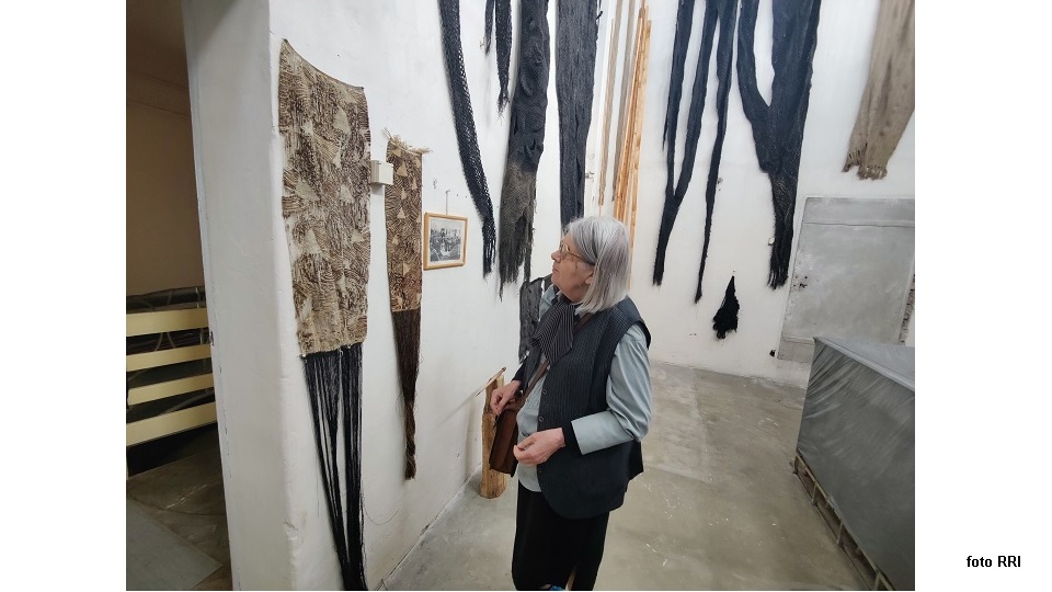 Artista plastică Ana Lupaş în casa sa din Cluj (foto RRI)
