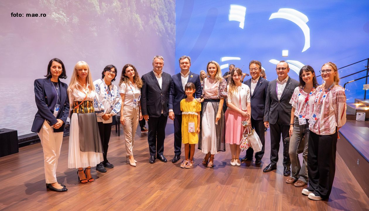Dorin Recean, la Pavilionul României din cadrul Expo 2025 Osaka (foto: mae.ro)