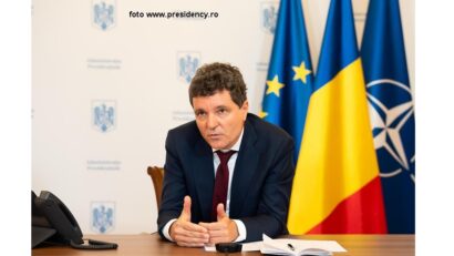 Preşedintele Nicuşor Dan la videoconferinţa Coaliţiei de Voinţă (foto www.presidency.ro)