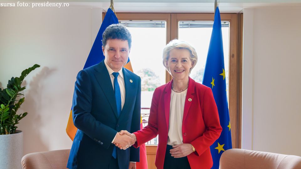 Ursula von der Leyen şi Nicuşor Dan (Sursa foto: presidency.ro)