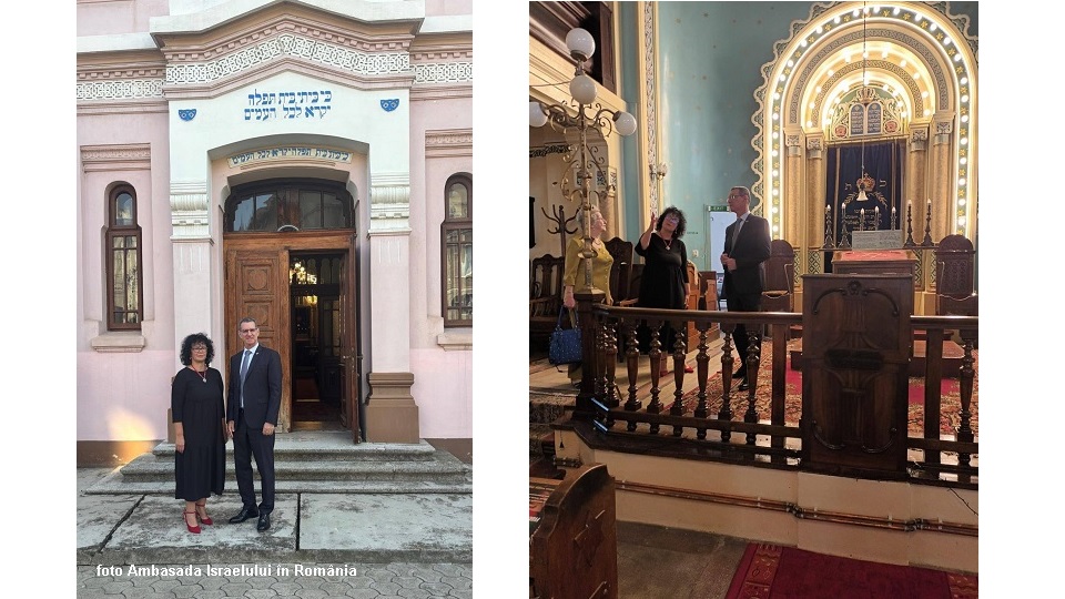Ambasadorul Israelului la Sinagoga Beth Israel Ploieşti (foto Ambasada Israelului în România)