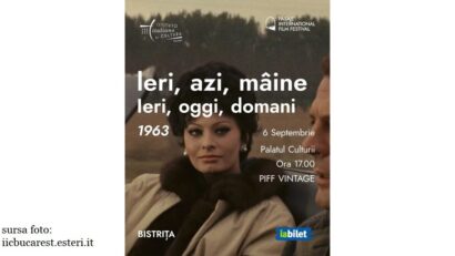 “Ieri, oggi, domani” di Vittorio De Sica al PIFF 2025 a Bistrița (fonte: Istituto Italiano di Cultura Bucarest)