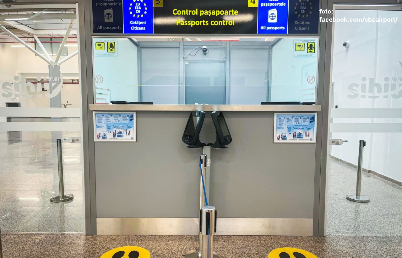 Aeroportul Internațional Sibiu – primul aeroport din România unde controlul se va face electronic
