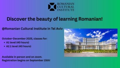 foto: Cursuri de limba română la ICR Tel Aviv (foto ICR Tel Aviv)