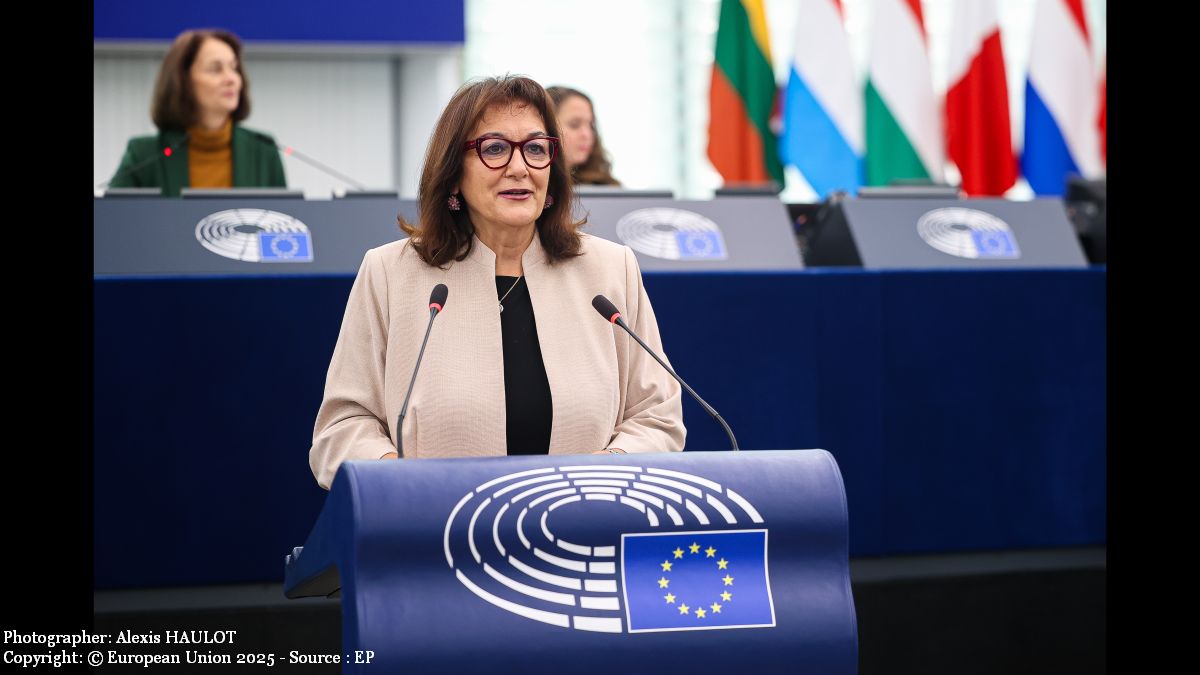 Dubravka Šuica, Comisarul european pentru Mediterana (Photographer: Alexis HAULOT Copyright: © European Union 2025 - Source : EP)
