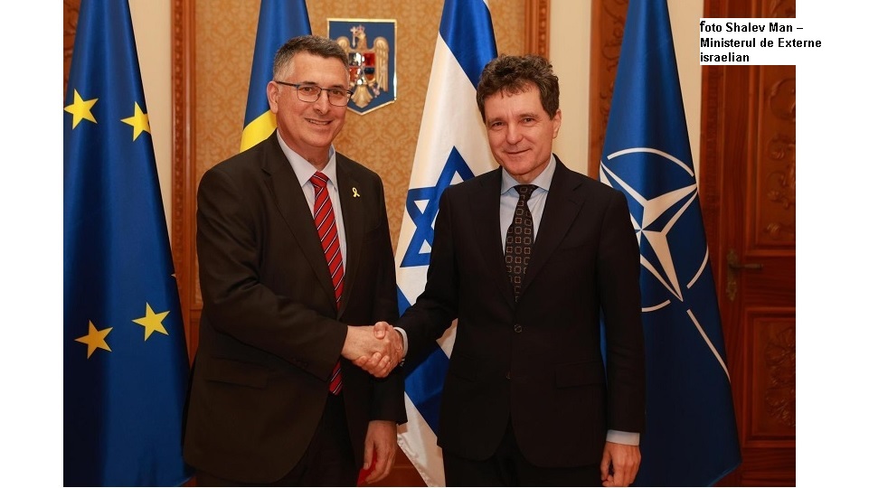 Întâlnirea preşedintelui României cu ministrul de Externe israelian (foto Shalev Man – Ministerul de Externe israelian)