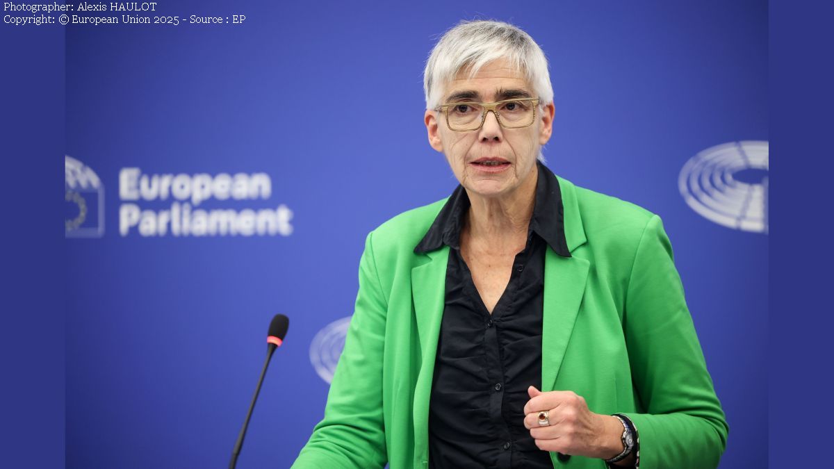 Eurodeputata Jutta Paulus (Photographer: Alexis HAULOT Copyright: © European Union 2025 - Source : EP)